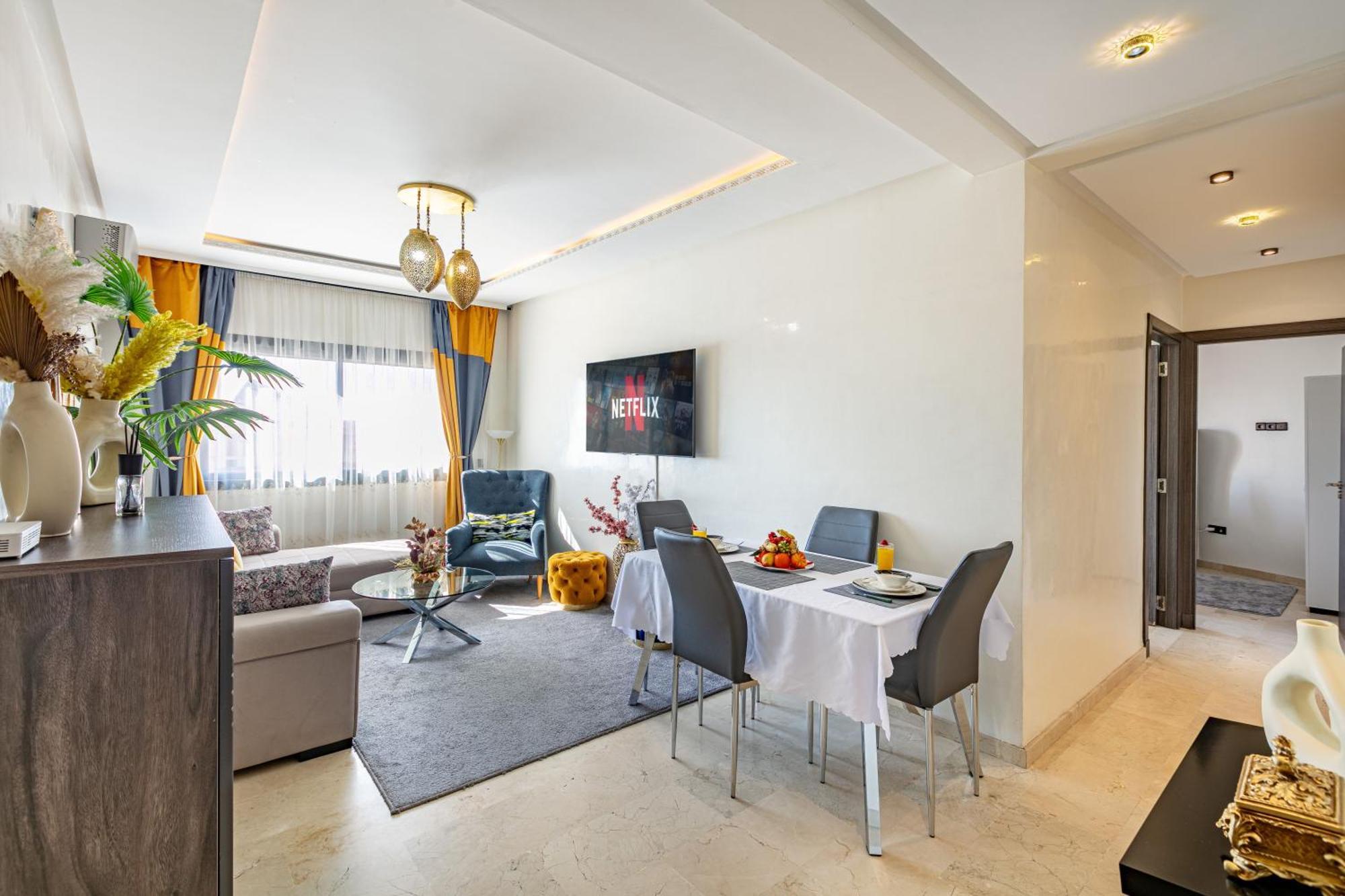 Cozy 2-Bedroom Apartment In Gueliz, Marrakech Marrakesh Exterior photo